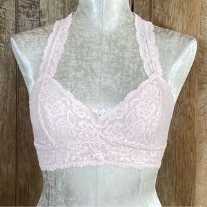 Intimately Free People Light Pink Lace Bralette Size Medium
